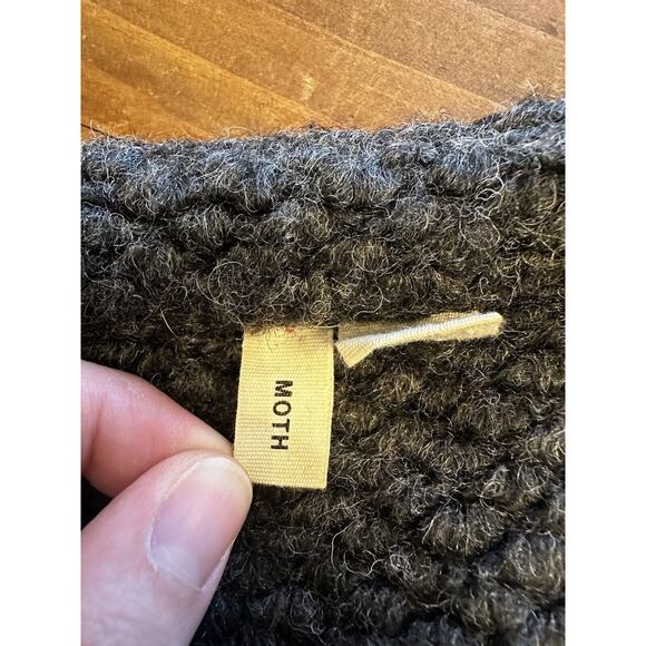 Moth Cardigan Anthropologie Sweater Women’s Size Small Wool Blend Knit - Picture 5 of 8